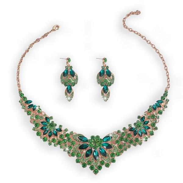 Fancy Crystal Necklace Jewellery Set for Women | Trendy Celebrity Inspired Jewellery