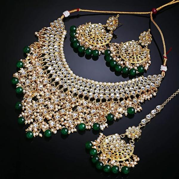 Traditional Pearl Kundan Necklace Jewellery