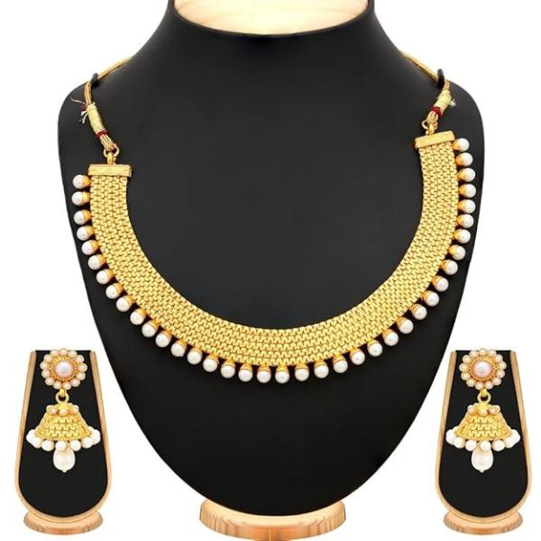 Modish Gold Plated Necklace Set for Women